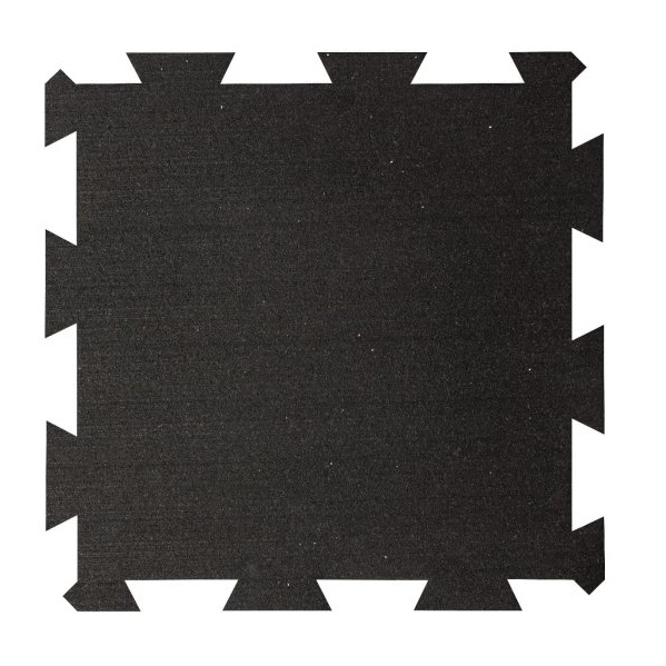 Attack Sportovní podlaha Puzzle 8 mm, 50 x 50 cm - černá - krajový díl