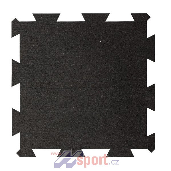 Sportovní podlaha Puzzle 8 mm, 50 x 50 cm - černá
