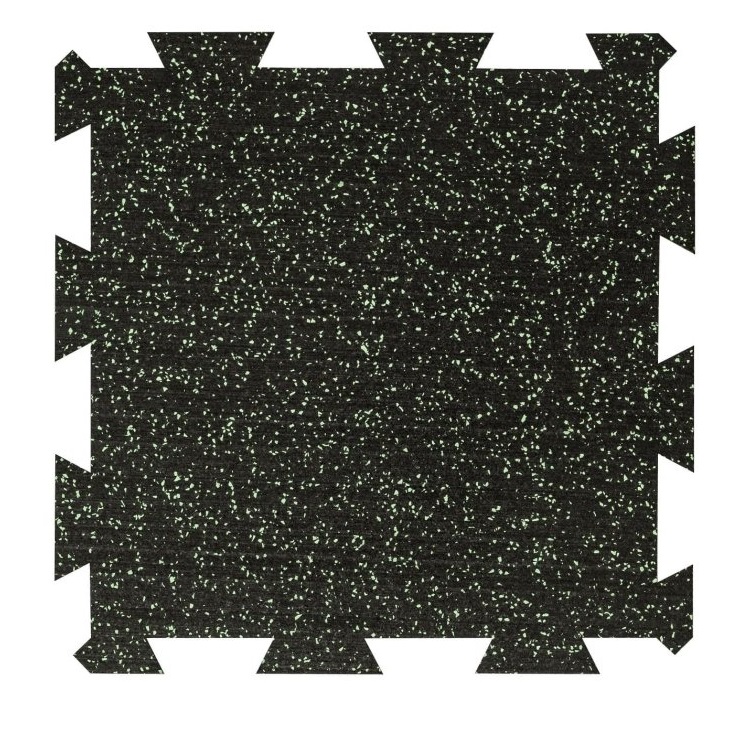Attack Sportovní podlaha Puzzle 8 mm, 50 x 50 cm - barevný vsyp 10% - zelená