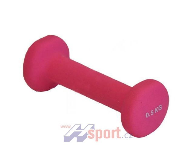 Neoprenová činka 0,5 kg - 1 ks