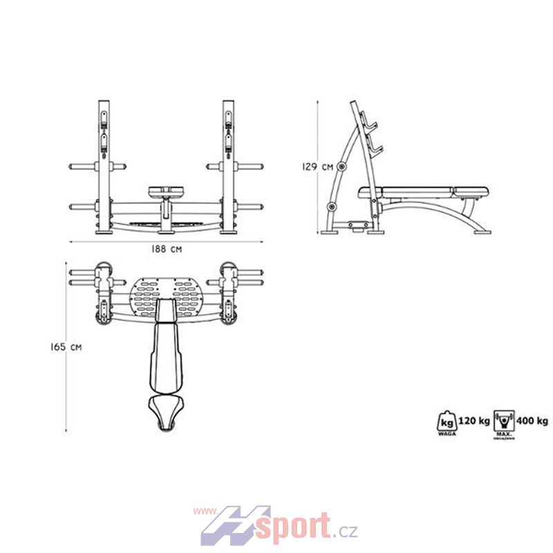 Lavice Bench Press Marbo MF-L002
