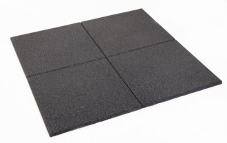 Sportovní podlaha 30 mm, 1 x 1 m - černá