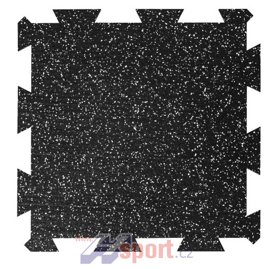 Sportovní podlaha Puzzle 16 mm, 50 x 50 cm - barevný vsyp 10%