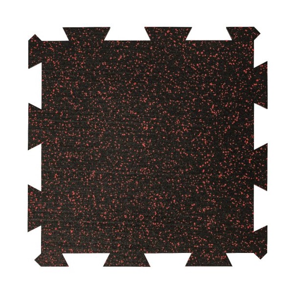 Attack Sportovní podlaha Puzzle 16 mm, 50 x 50 cm - barevný vsyp 10% - červená