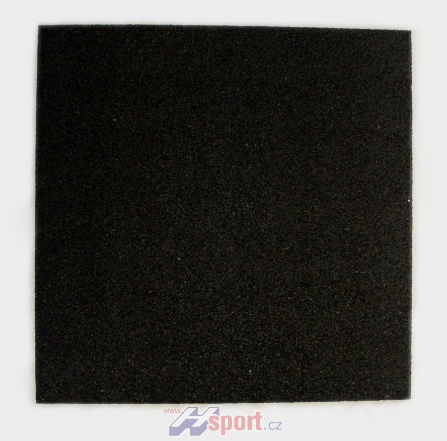 Odpružená sportovní podlaha 30 mm, 1 x 1 m - černá