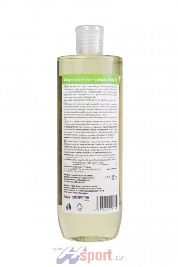 Konopný masážní olej - 5000 ml