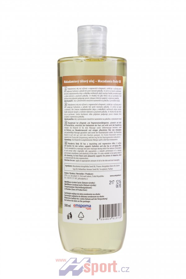 Makadamiový masážní olej - 5000 ml