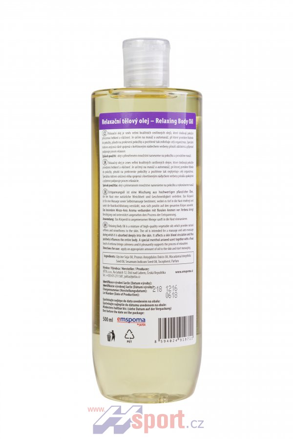 Relaxační masážní olej - 5000 ml