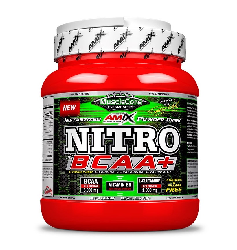 Amix Nutrition Amix MuscleCore Nitro BCAA 500 g - vodní meloun