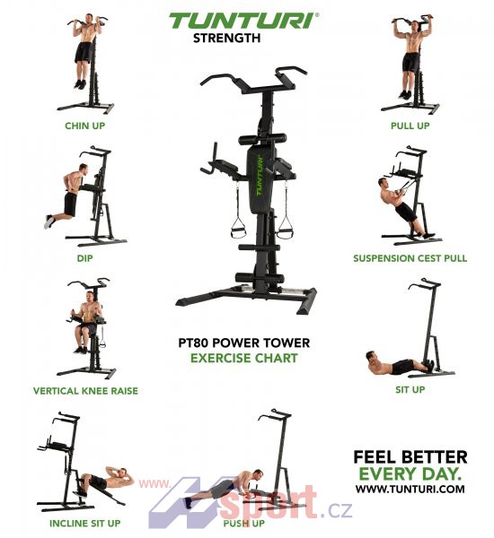 Stojanová hrazda Tunturi PT80