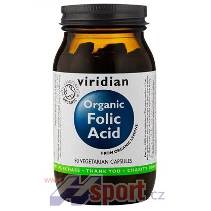 Viridian Organic Folic Acid 90 cps