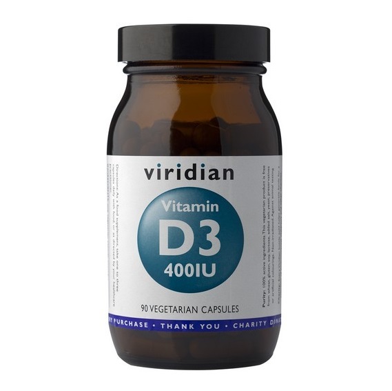 Viridian Vitamin D3 400 iu 90 cps