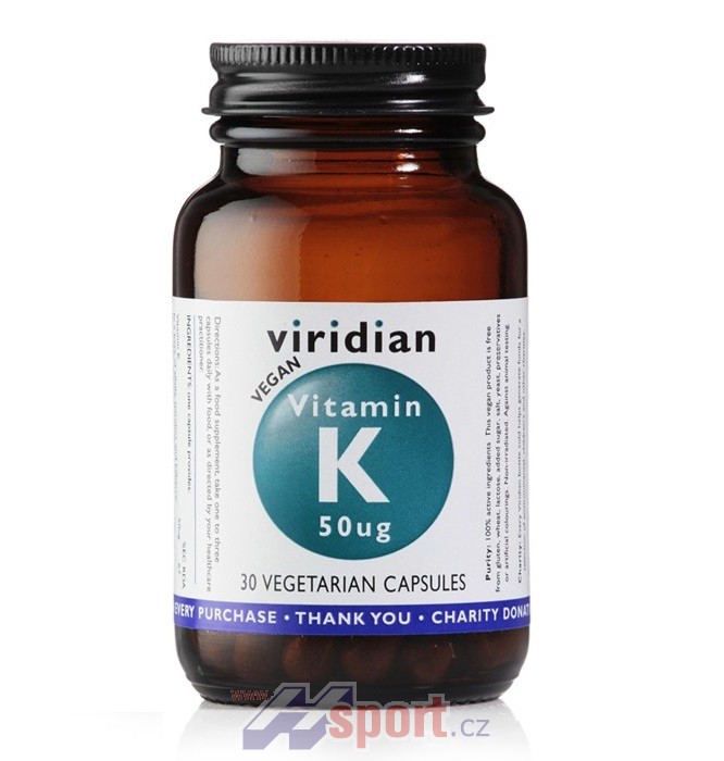 Viridian Vitamin K 50 ug 30 cps
