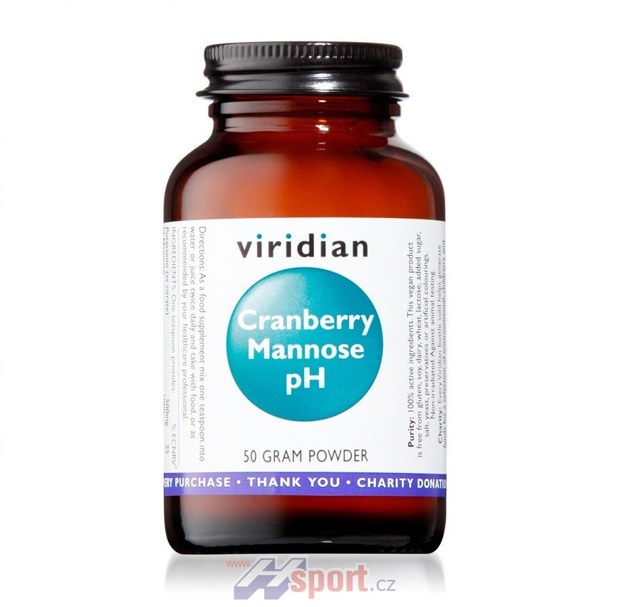 Viridian Cranberry Mannose pH 50 g
