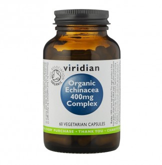 Viridian Organic Echinacea Complex 400 mg 60 cps