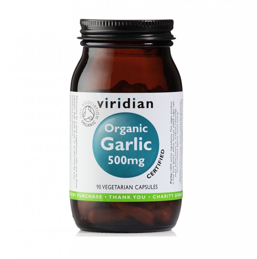 Viridian Organic Garlic 500 mg 90 cps