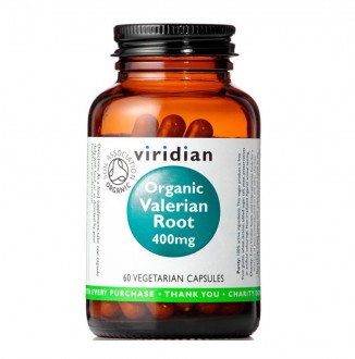 Viridian Organic Valerian Root 400 mg 60 cps