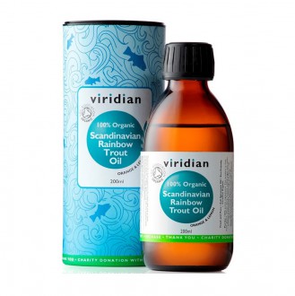 Viridian Organic Scandinavian Rainbow Trout Oil 200 ml