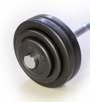 Pevná litinová činka 32,5 kg